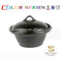 OEM последний стиль посуда Корея набор посуды, черная керамическая чаша с крышкой